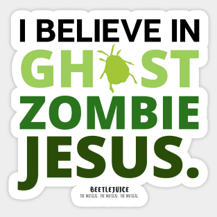 Ghost Zombie Jesus Sticker